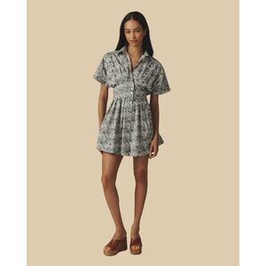 New Anthropologie The Tobie Mini Shirt Dress by Exquise Size M